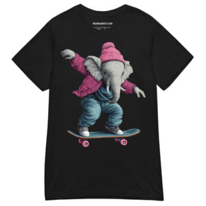 Elefant Frauen T Shirt Schwarz