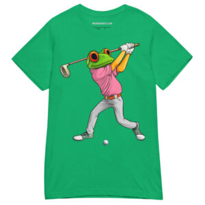 Golf Frosch Frauen T Shirt Irisches Gruen