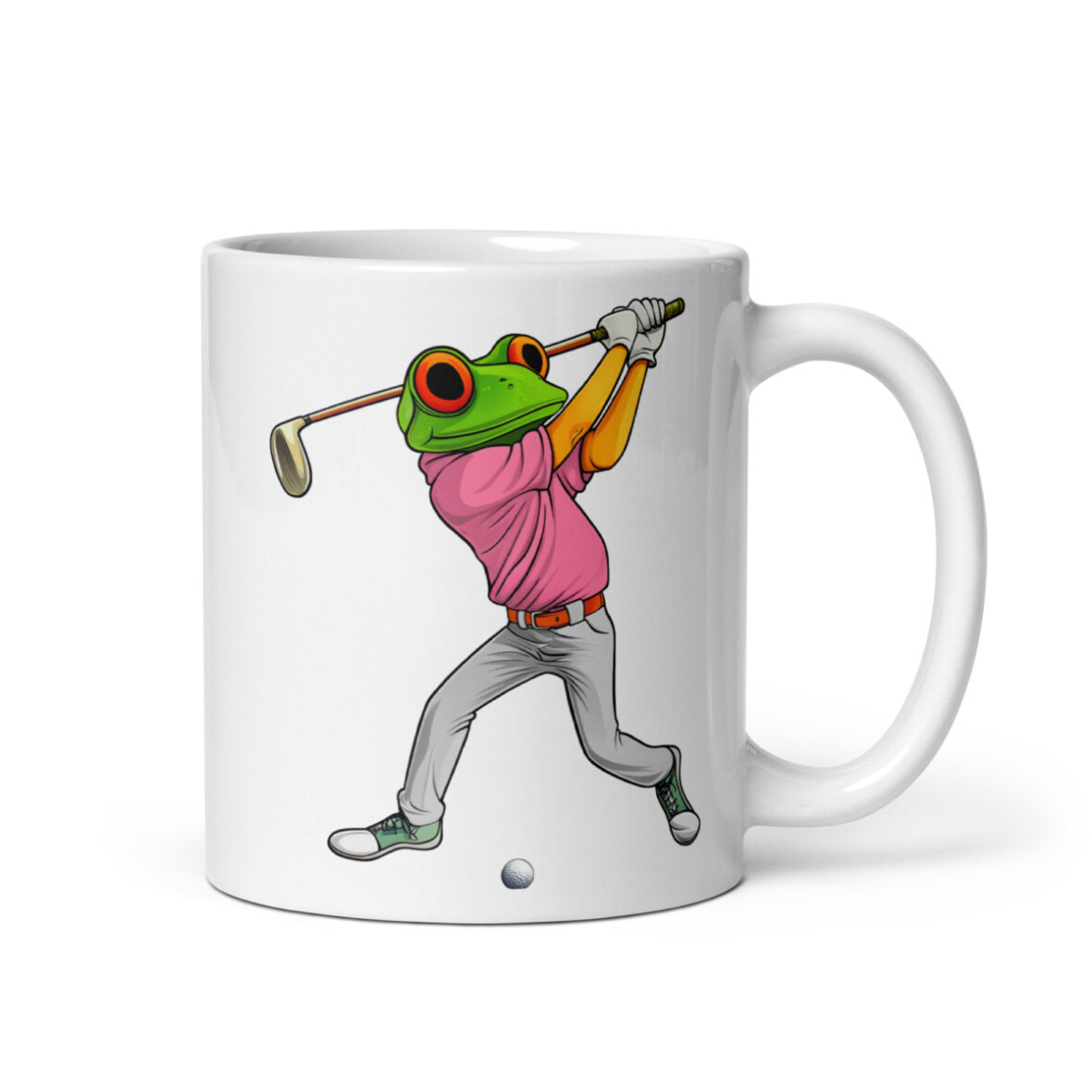 Golf Frosch Tasse