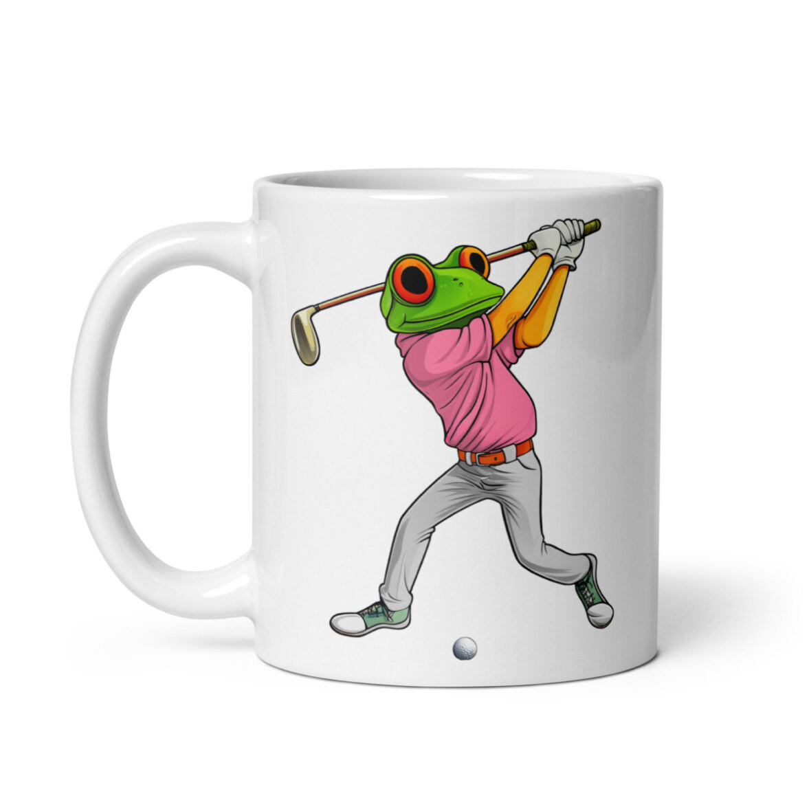 Golf Frosch Tasse