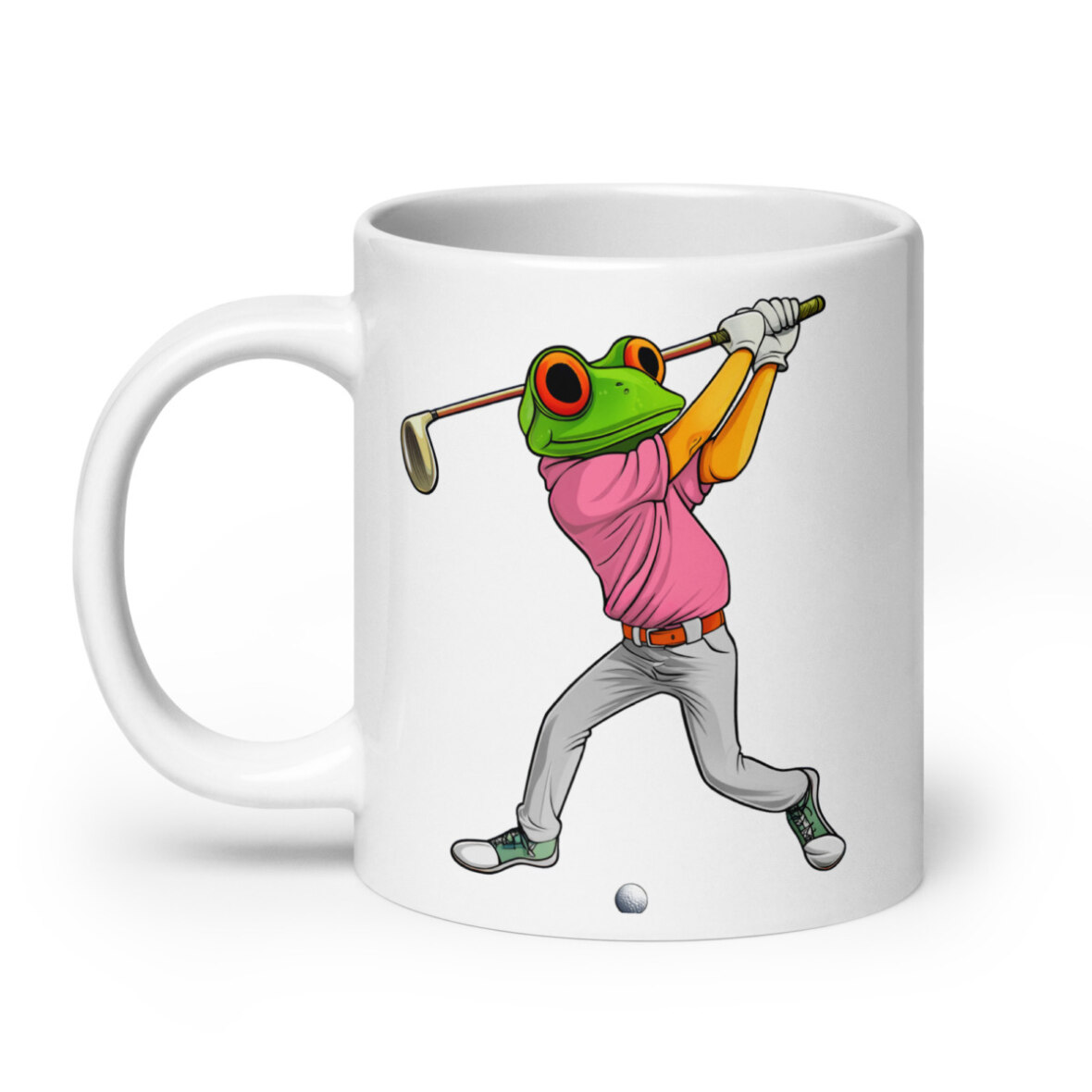 Golf Frosch Tasse