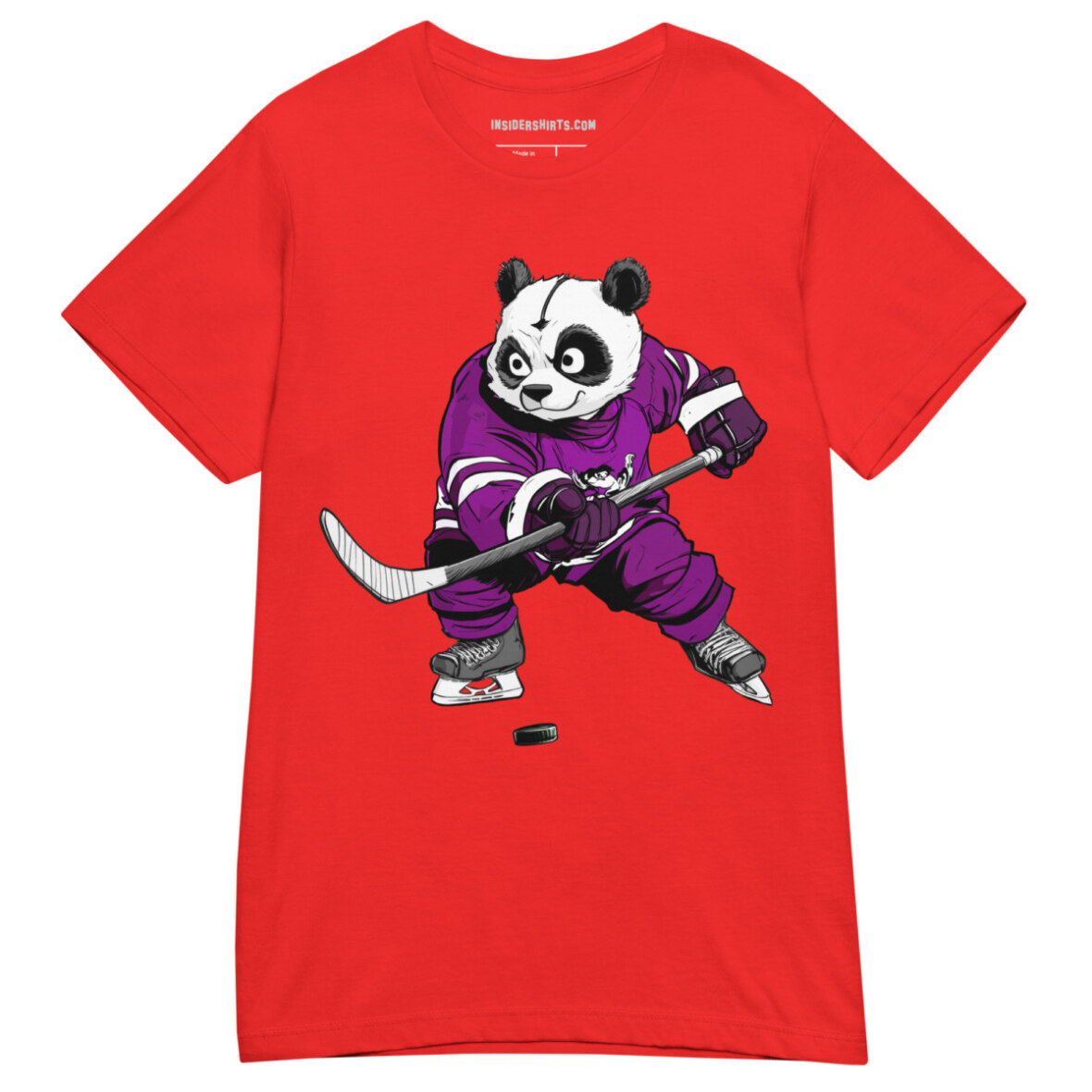 Pandabaeren Hockey Frauen T Shirt Rot
