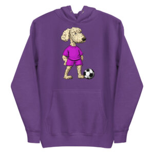 Pudel Fussball Frauen Kapuzenpulli