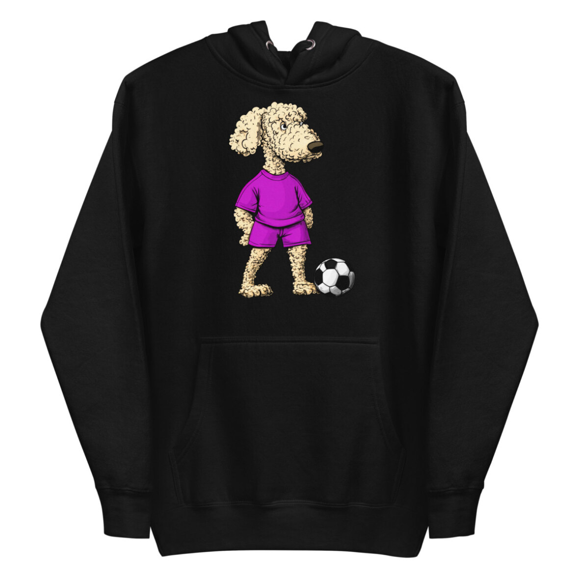 Pudel Fussball Frauen Kapuzenpulli