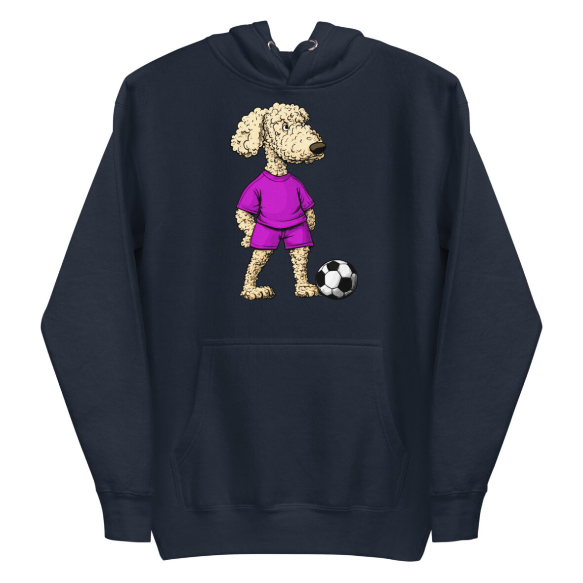 Pudel Fussball Frauen Kapuzenpulli