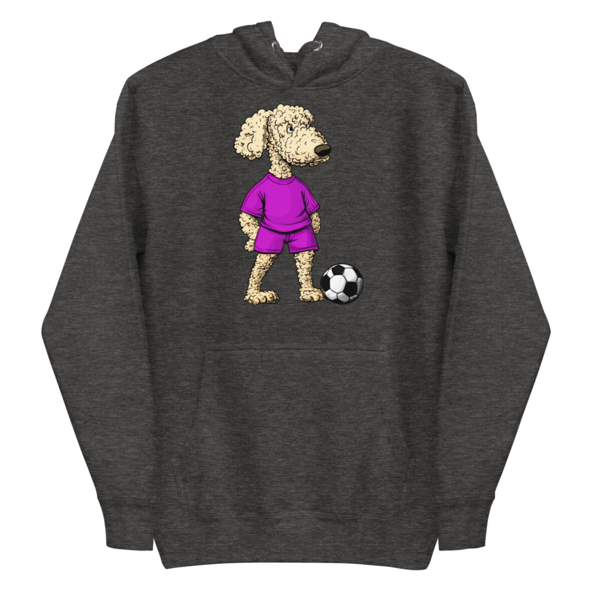 Pudel Fussball Frauen Kapuzenpulli