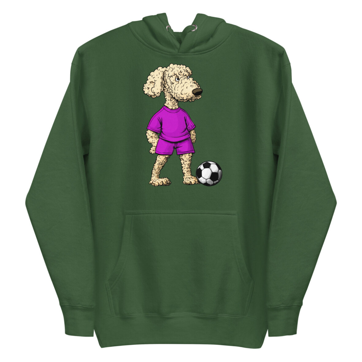 Pudel Fussball Frauen Kapuzenpulli