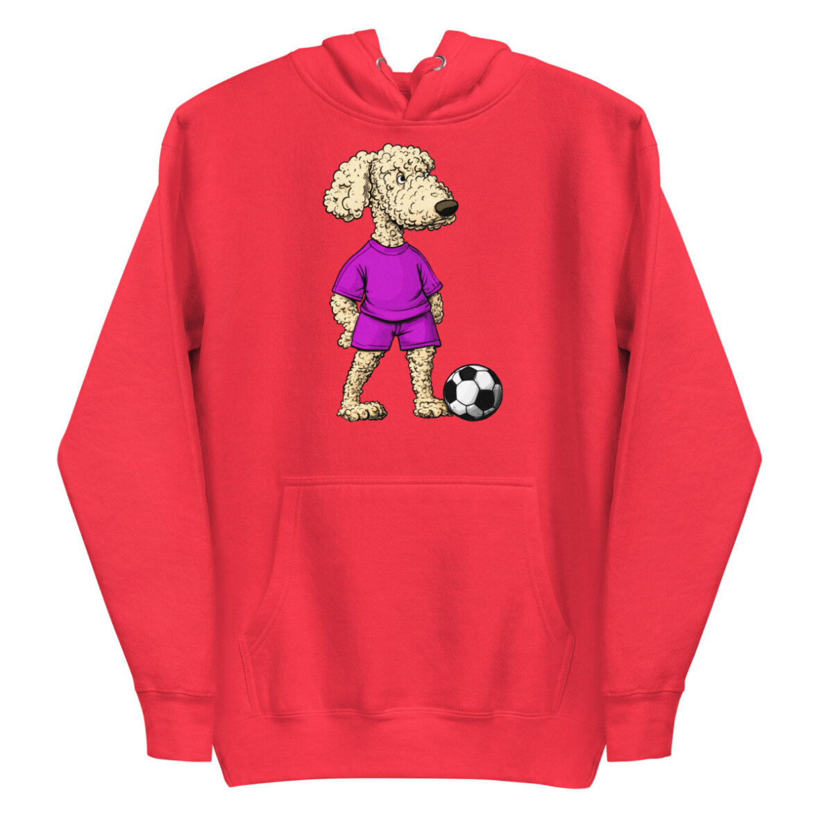 Pudel Fussball Frauen Kapuzenpulli