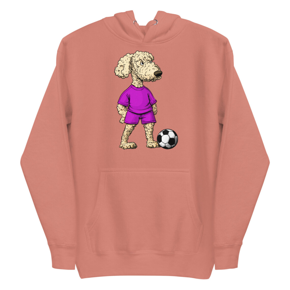 Pudel Fussball Frauen Kapuzenpulli