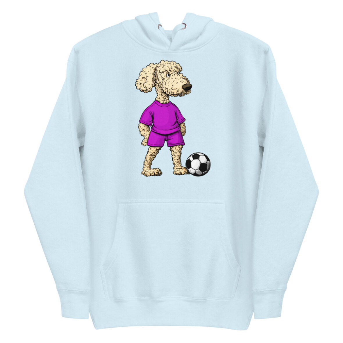 Pudel Fussball Frauen Kapuzenpulli