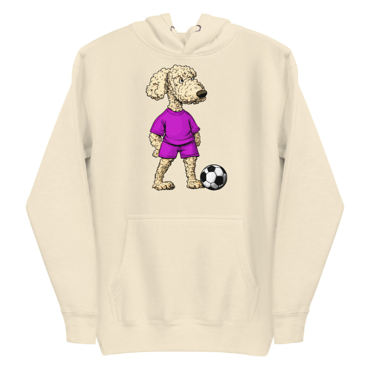 Pudel Fussball Frauen Kapuzenpulli