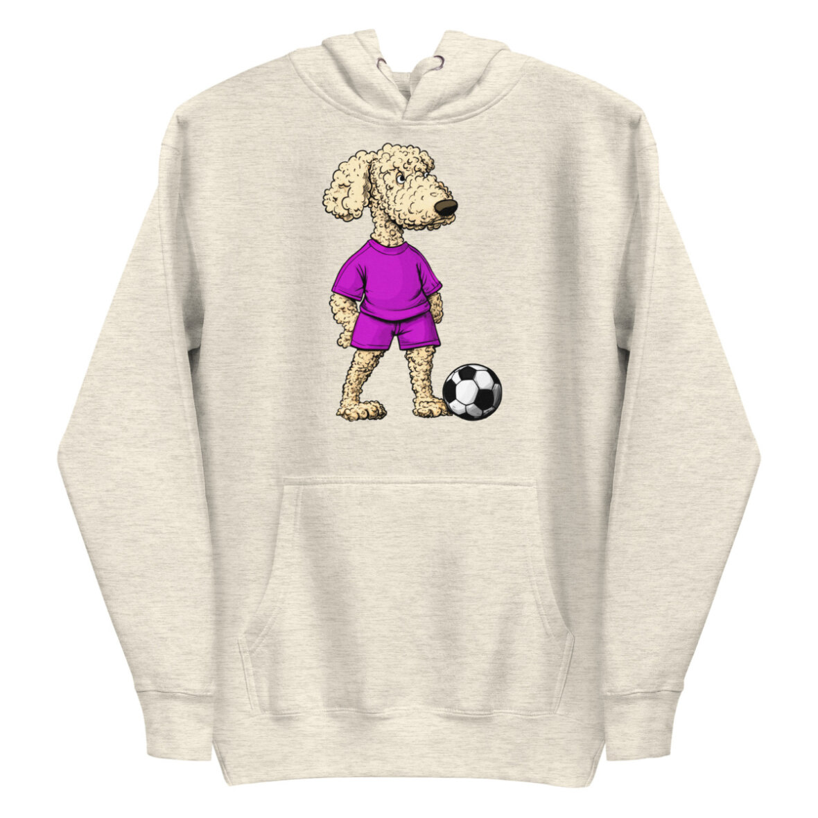 Pudel Fussball Frauen Kapuzenpulli