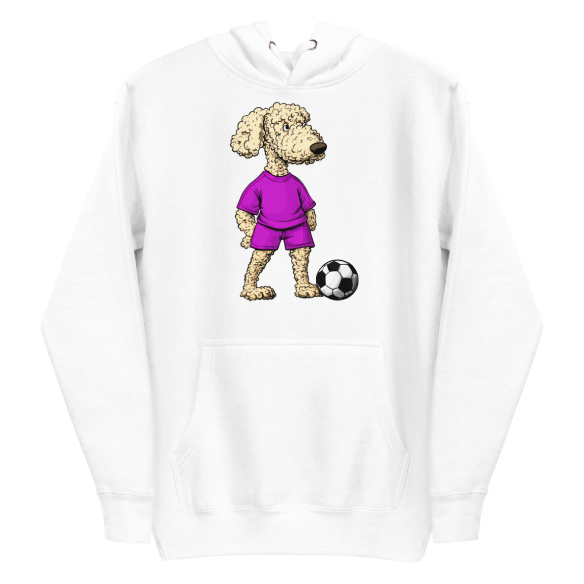 Pudel Fussball Frauen Kapuzenpulli