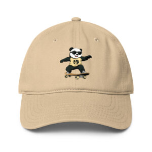 Skater Panda Baseball Cap Khaki