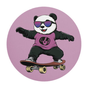 Skater Pandabaer Mausmatte