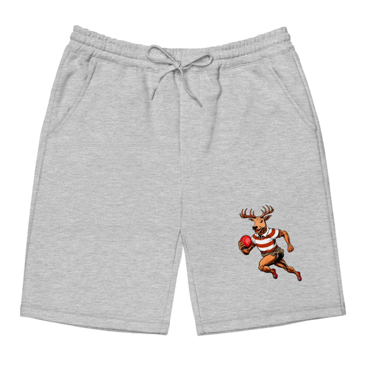 Hirsch Rugby Fleece Shorts Heather Grau