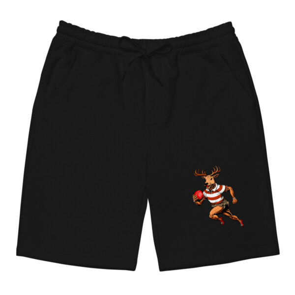 Hirsch Rugby Fleece Shorts Schwarz