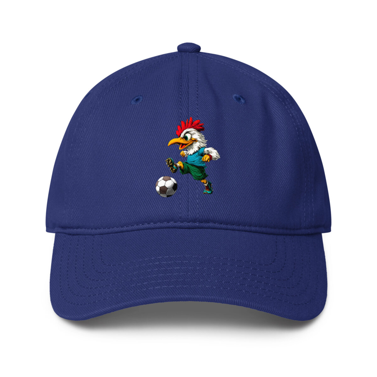 Huhn Fussballer Baseball Cap Royal