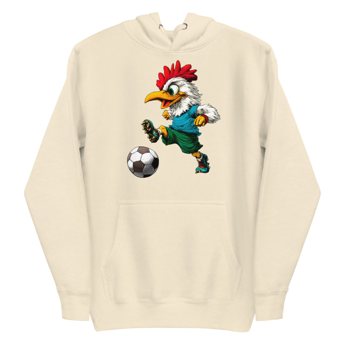 Huhn Fussballer Frauen Kapuzenpulli Bone