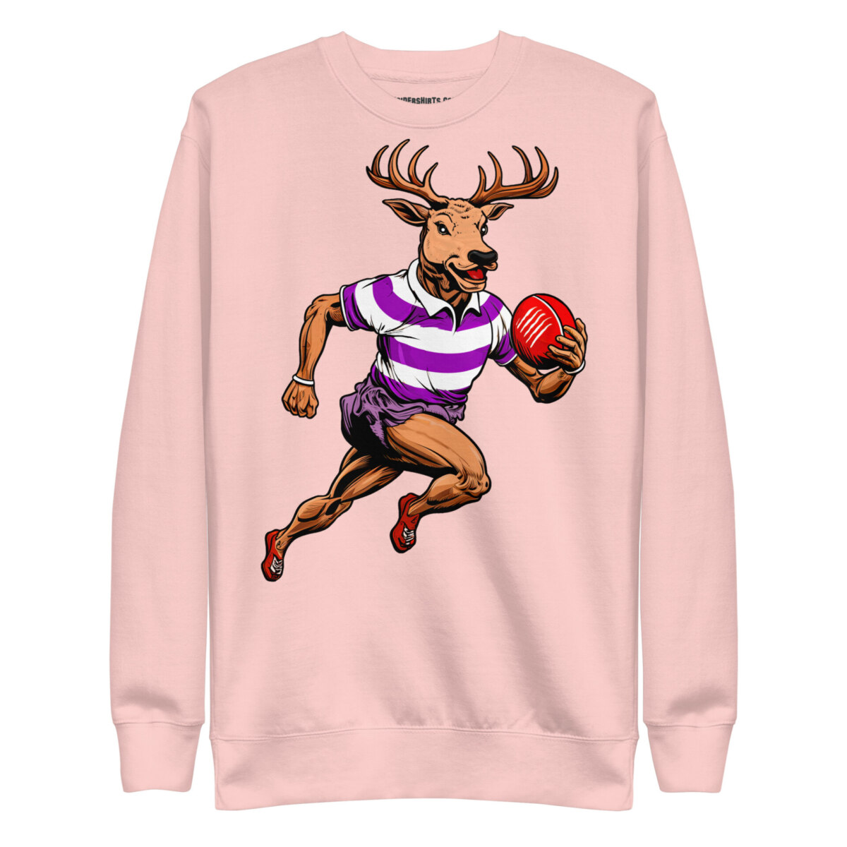 Rugby Hirsch Frauen Pullover Hellpink