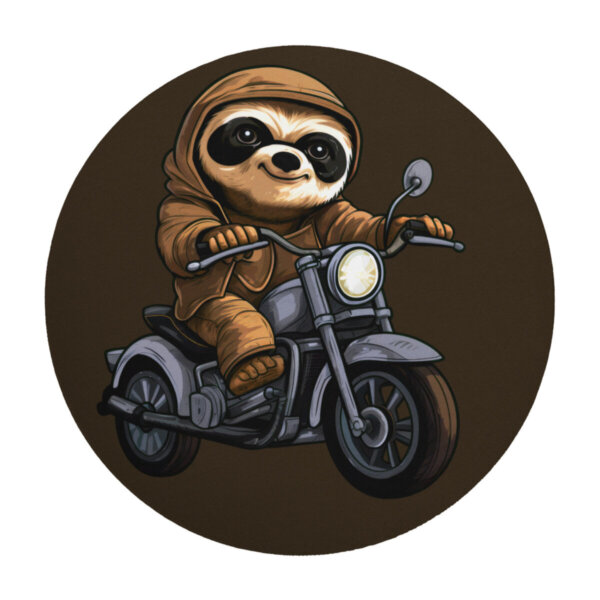 Faultier Motorrad Mausmatte