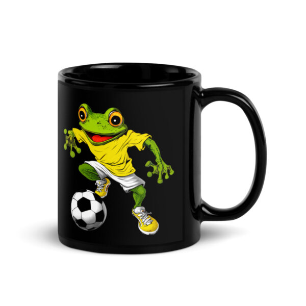 Fussball Froesche Tasse Schwarz