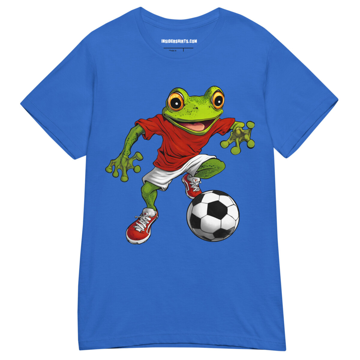 Fussballer Frosch Frauen T Shirt Royal