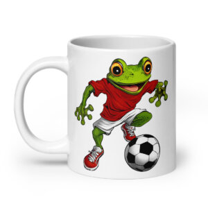 Fussballer Frosch Tasse