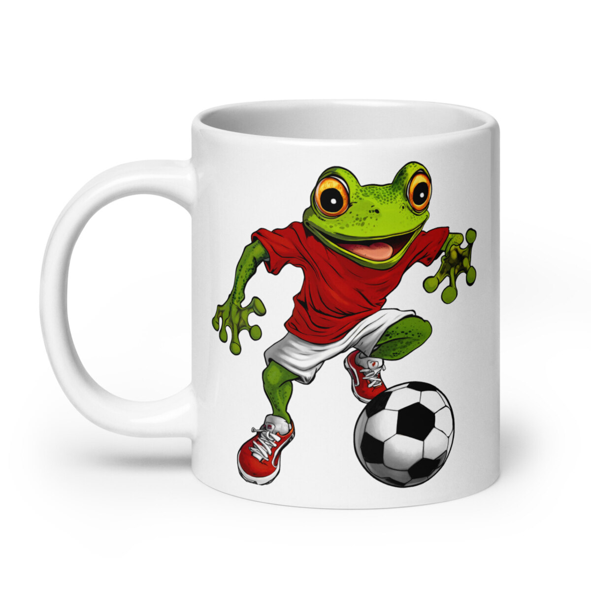 Fussballer Frosch Tasse