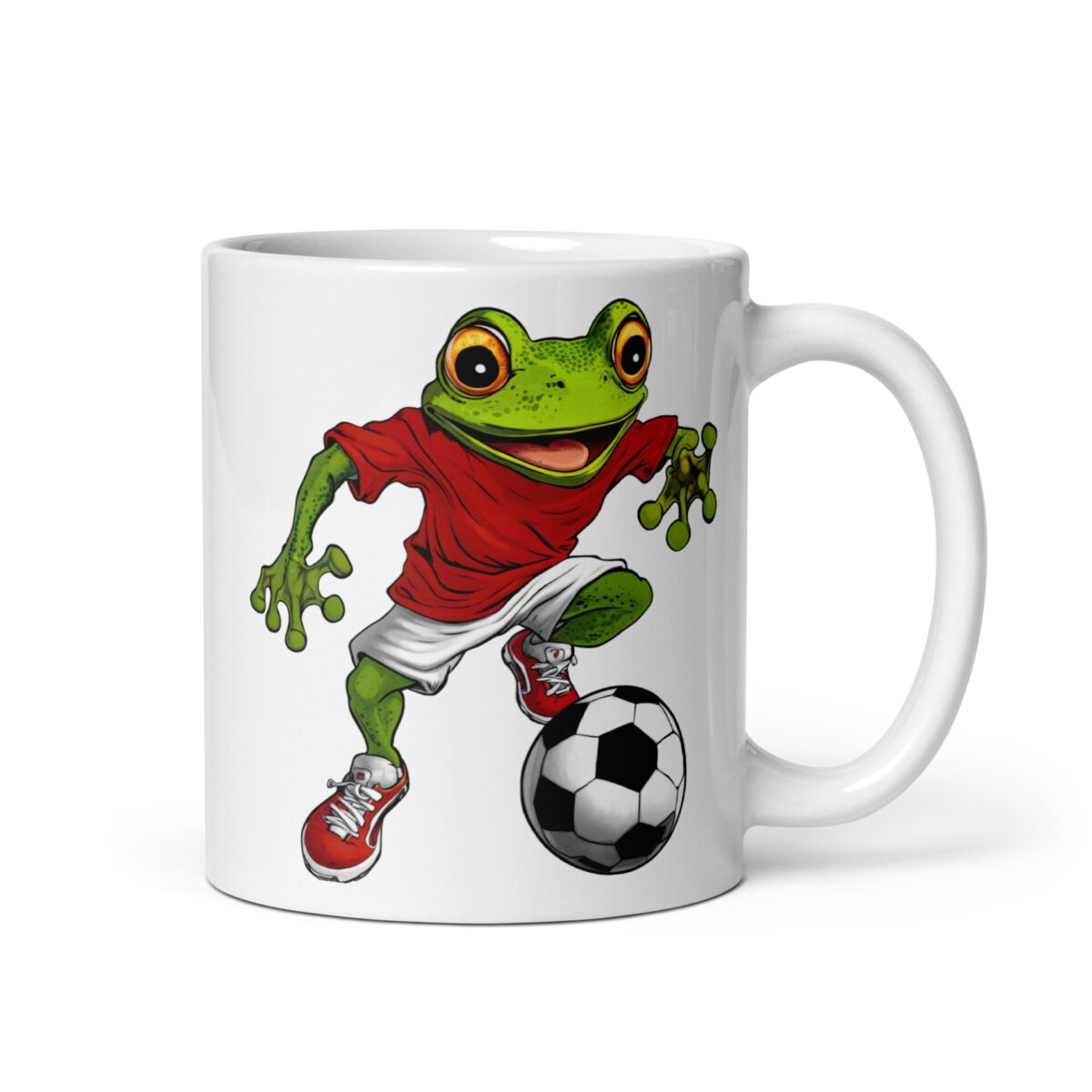 Fussballer Frosch Tasse