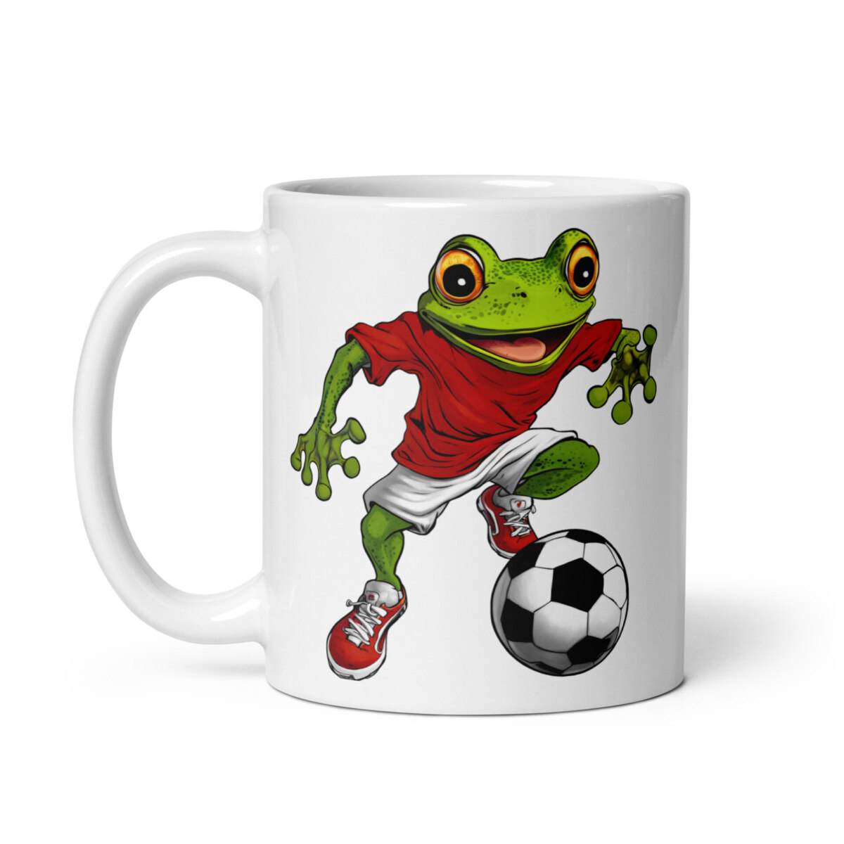 Fussballer Frosch Tasse