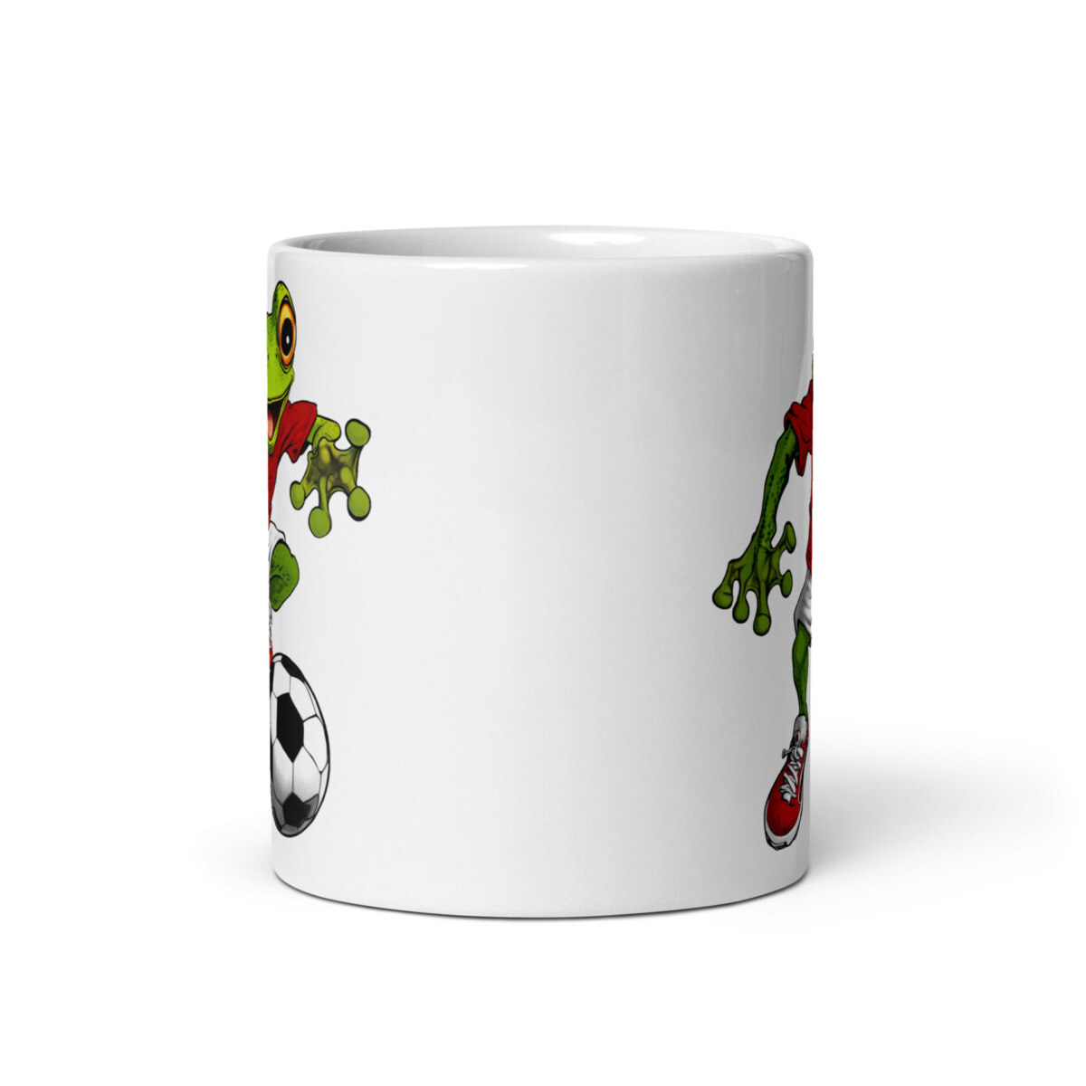 Fussballer Frosch Tasse