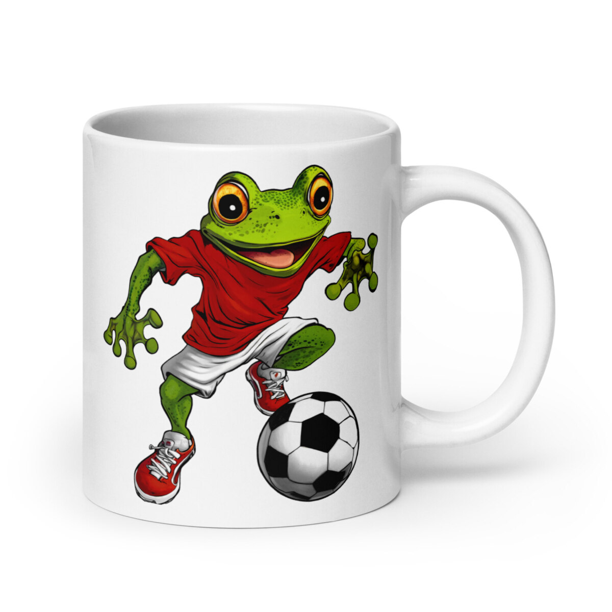 Fussballer Frosch Tasse