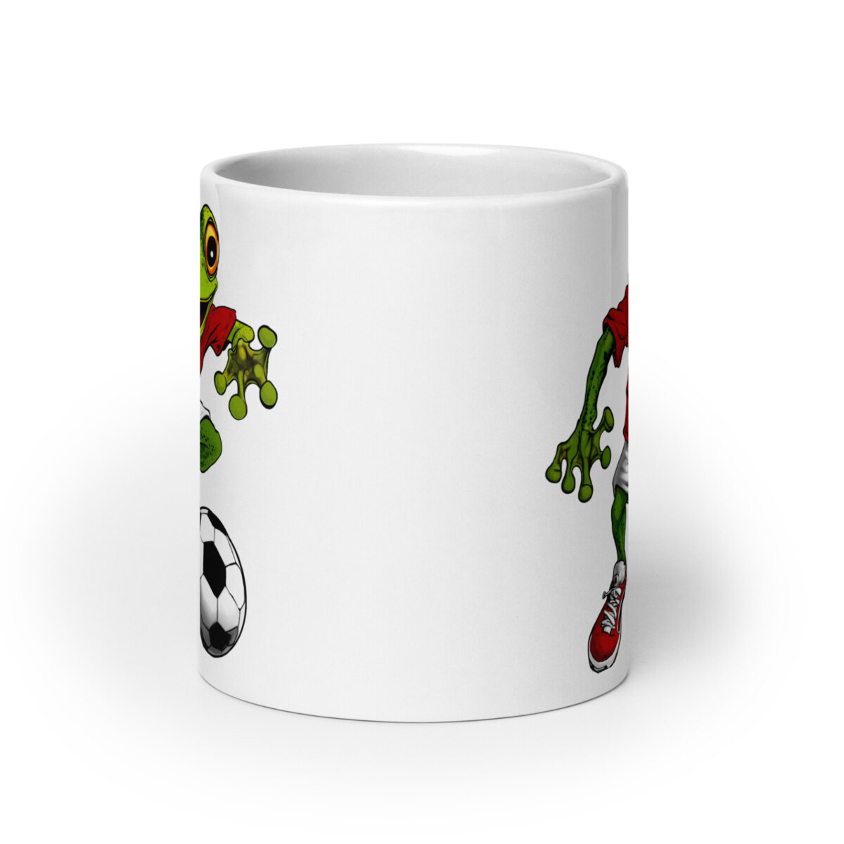 Fussballer Frosch Tasse