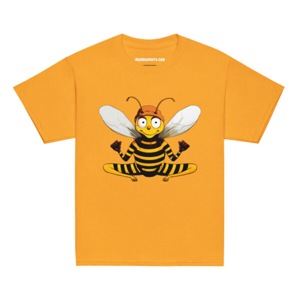 Bee Yoga Kinder T Shirt Gold