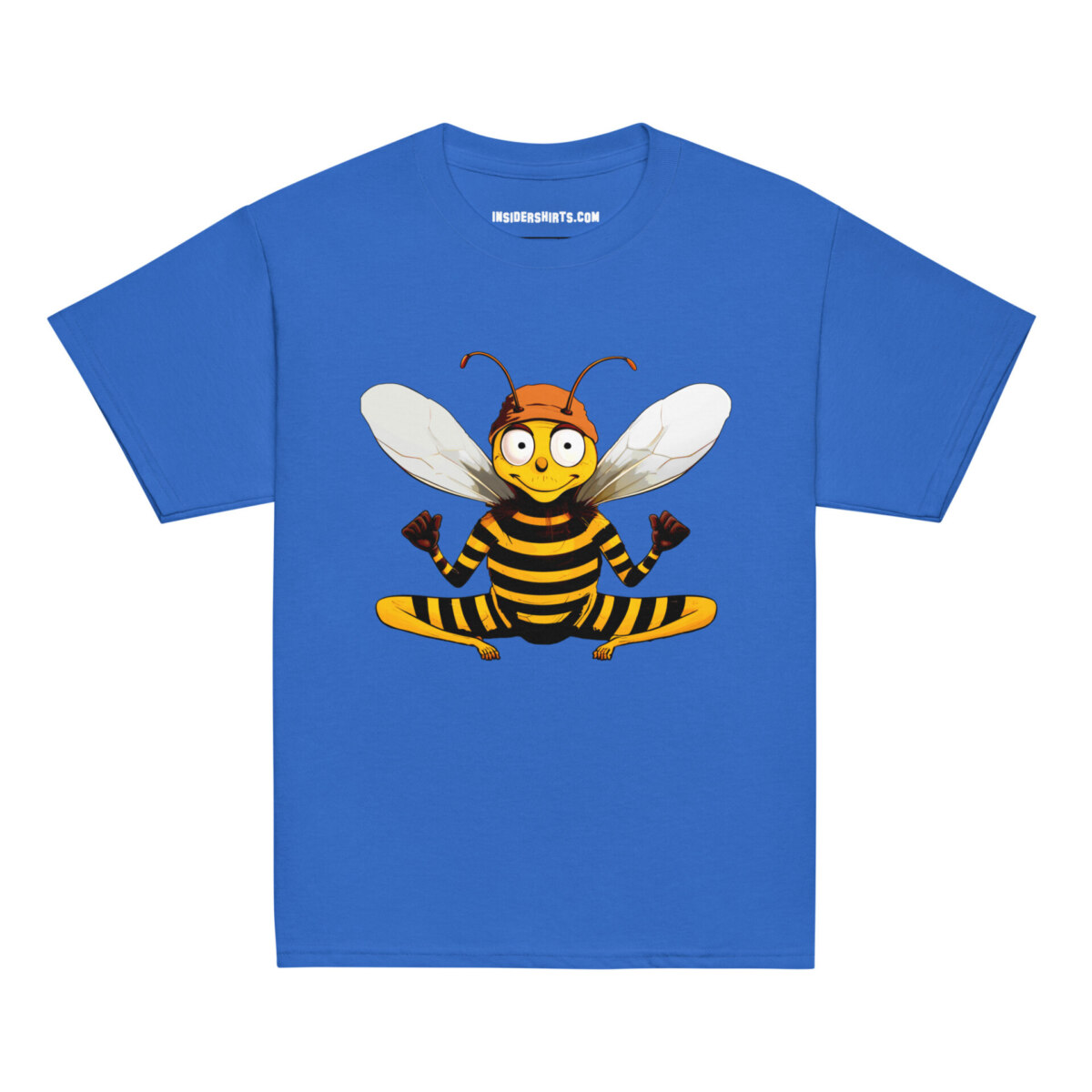 Bee Yoga Kinder T Shirt Royal