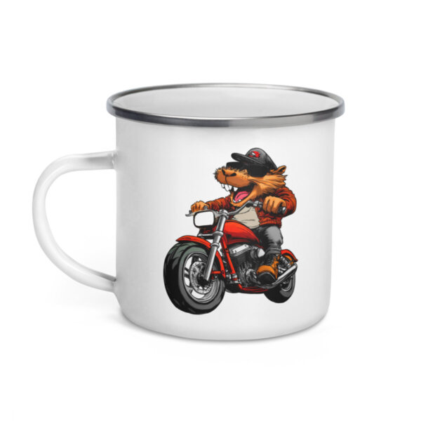 Biber Motorbike Camping Tasse Emaille