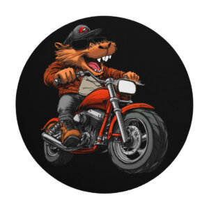 Biber Motorrad Mausmatte