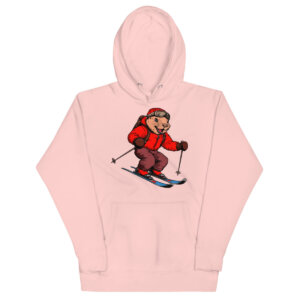 Biber Ski Frauen Kapuzenpulli Hellpink