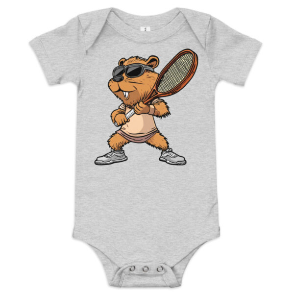 Biber Tennis Babybody Athletisch Heather