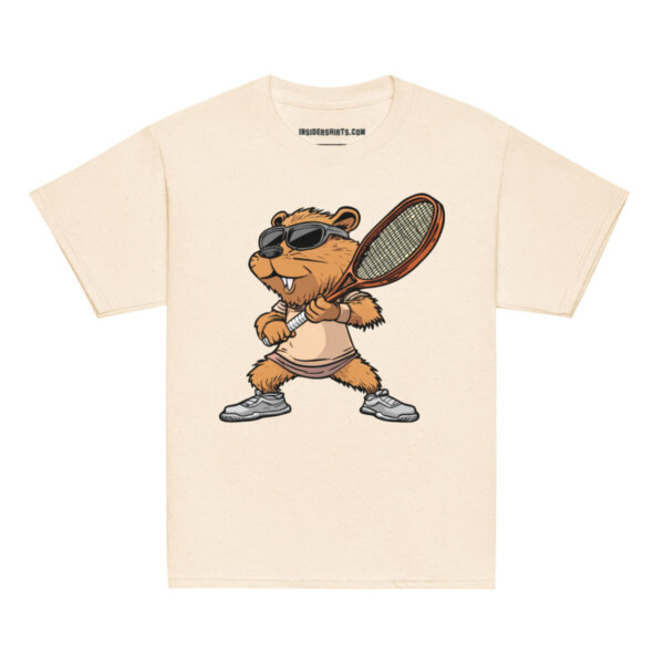 Biber Tennis Kinder T Shirt Natuerlich