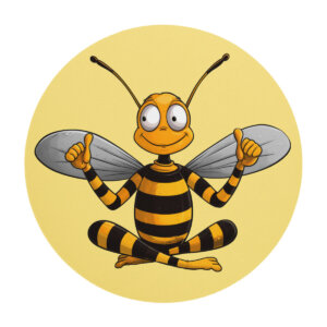 Bienen Yoga Mausmatte