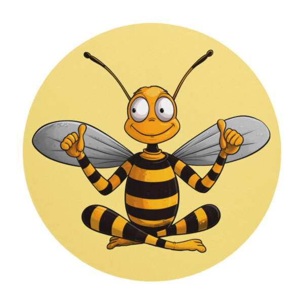 Bienen Yoga Mausmatte