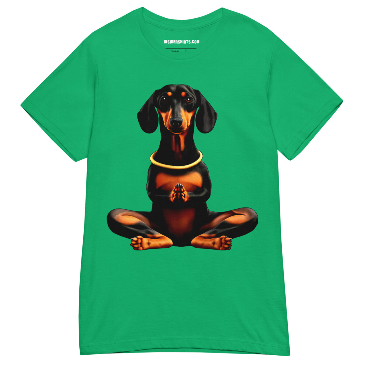 Dackel Yoga Doga Frauen T Shirt Irisches Gruen