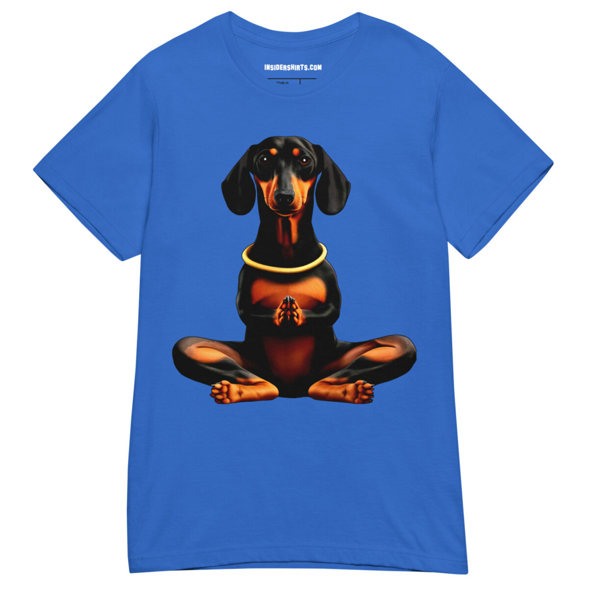 Dackel Yoga Doga Frauen T Shirt Royal