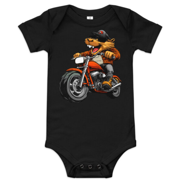 Motorbike Biber Babybody Schwarz