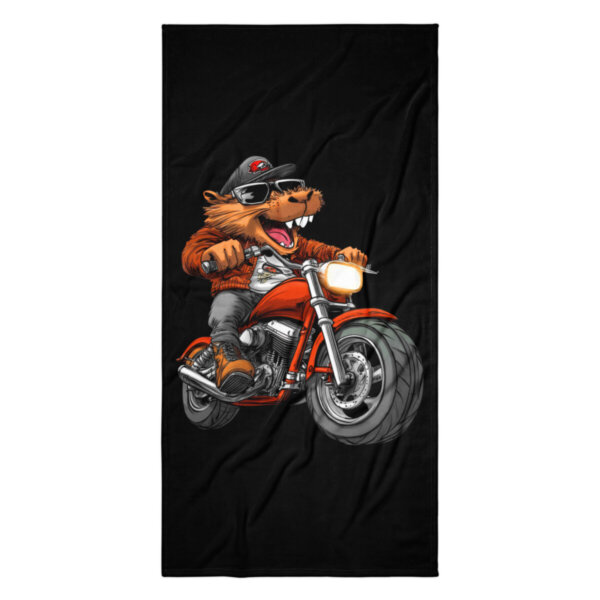 Motorrad Biber Badetuch