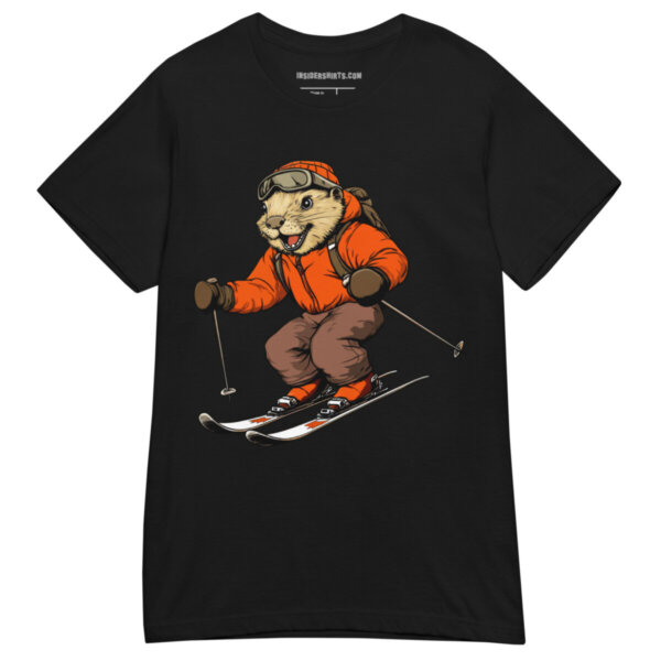 Ski Biber Frauen T Shirt Schwarz