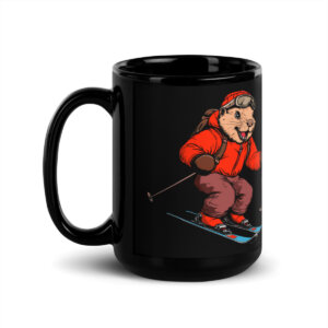 Ski Biber Tasse Schwarz