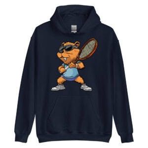Tennis Biber Maenner Kapuzenpulli Navy